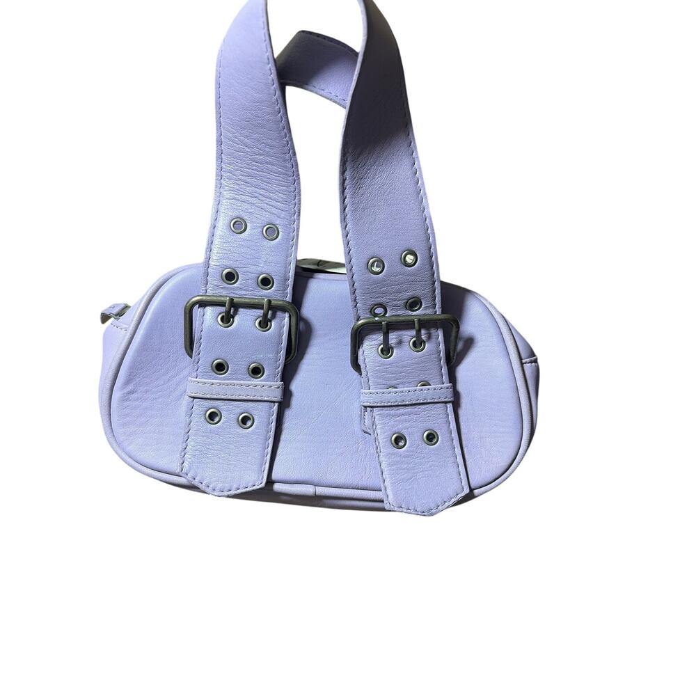 Free People Say Yes  Small Leather Bag NEW Lavender Purple - Picture 6 of 7